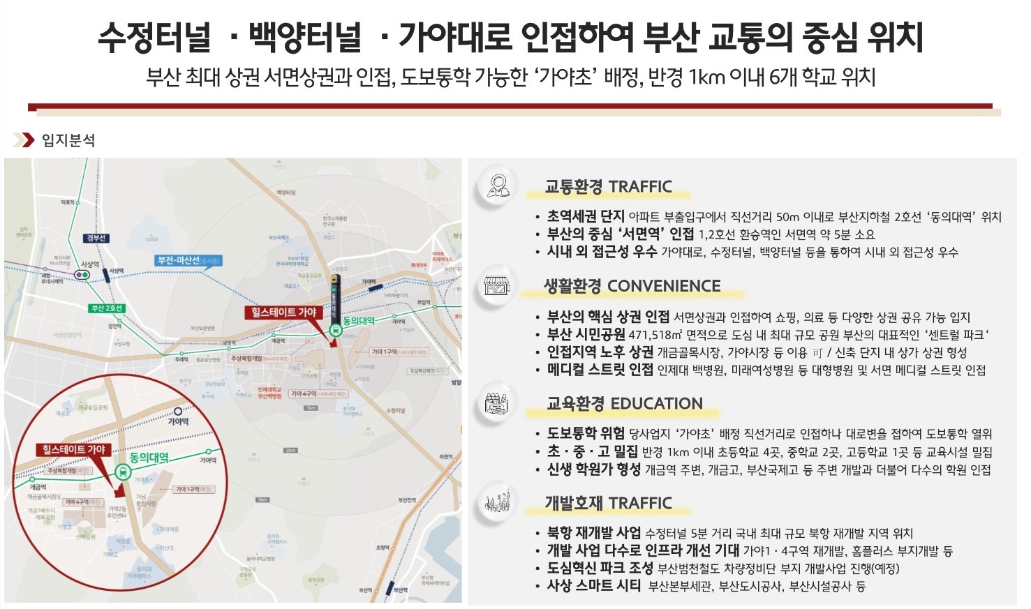 힐스테이트 가야 입지분석