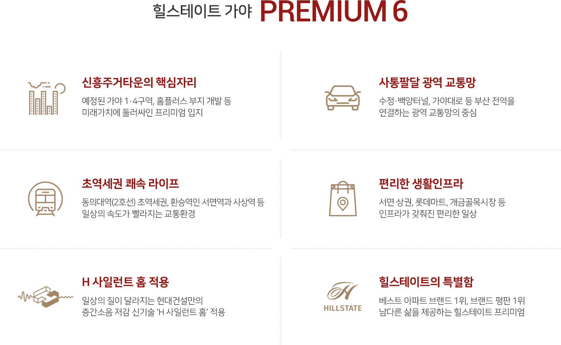 힐스테이트 가야 프리미엄 6가지